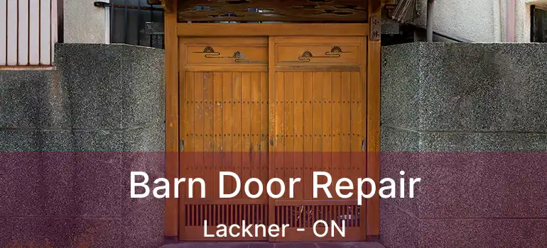  Barn Door Repair Lackner - ON