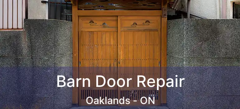  Barn Door Repair Oaklands - ON