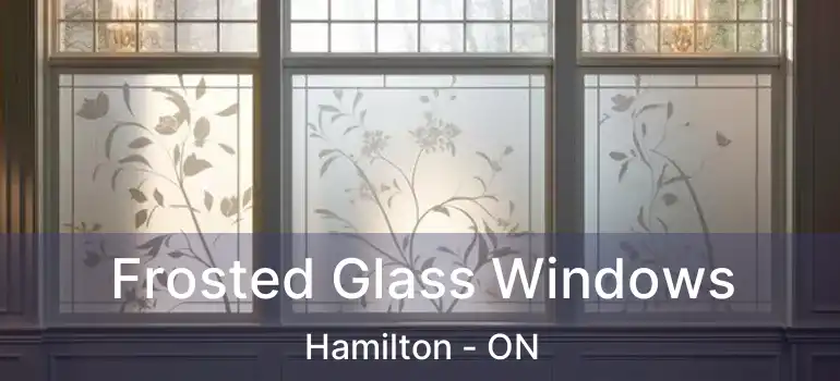  Frosted Glass Windows Hamilton - ON