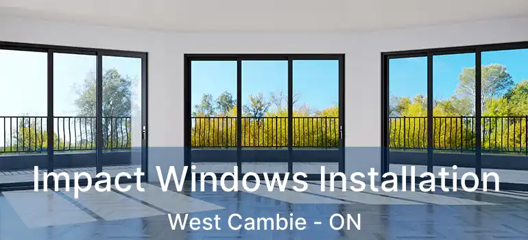  Impact Windows Installation West Cambie - ON