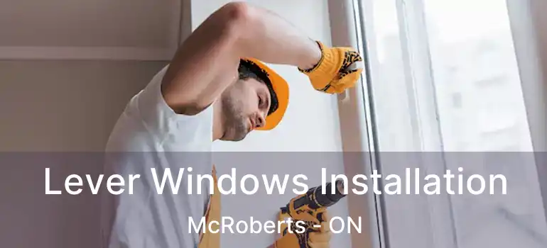  Lever Windows Installation McRoberts - ON