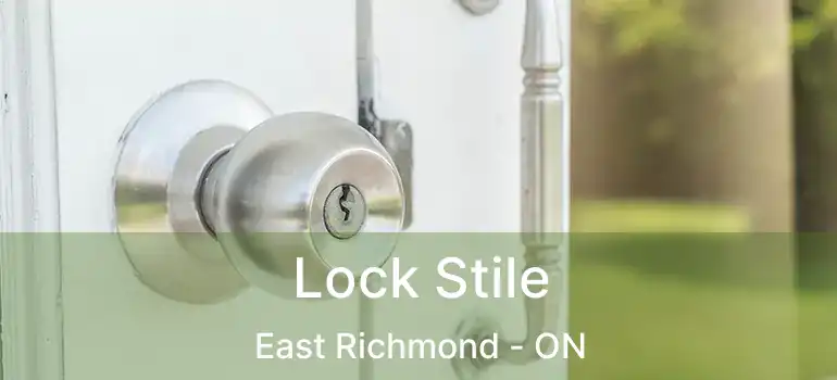  Lock Stile East Richmond - ON