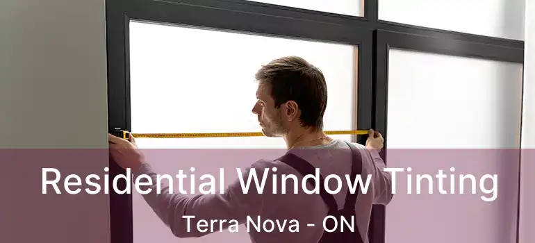  Residential Window Tinting Terra Nova - ON