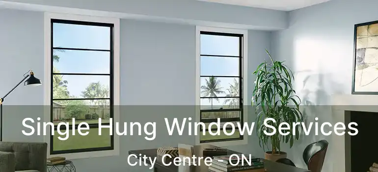  Single Hung Window Services City Centre - ON