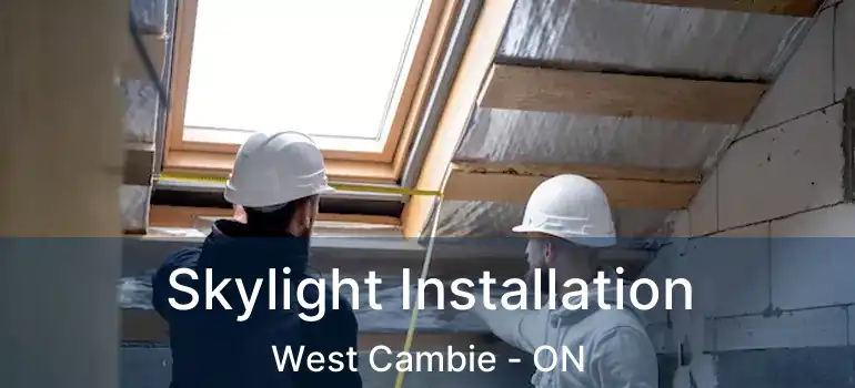  Skylight Installation West Cambie - ON