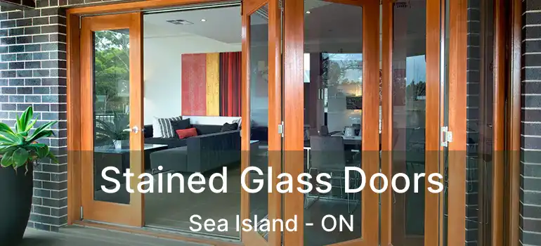  Stained Glass Doors Sea Island - ON