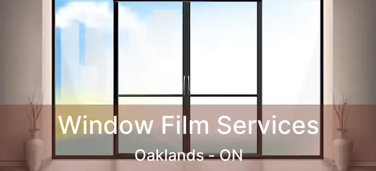  Window Film Services Oaklands - ON